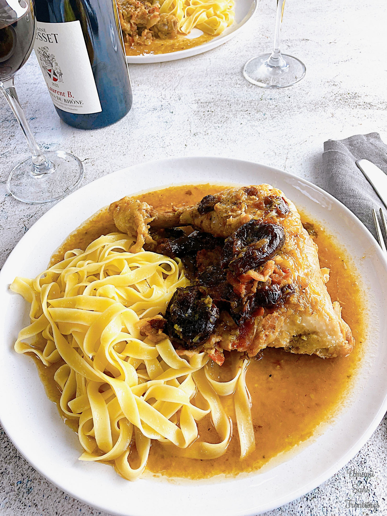 Chicken with prunes - Poulet aux pruneaux