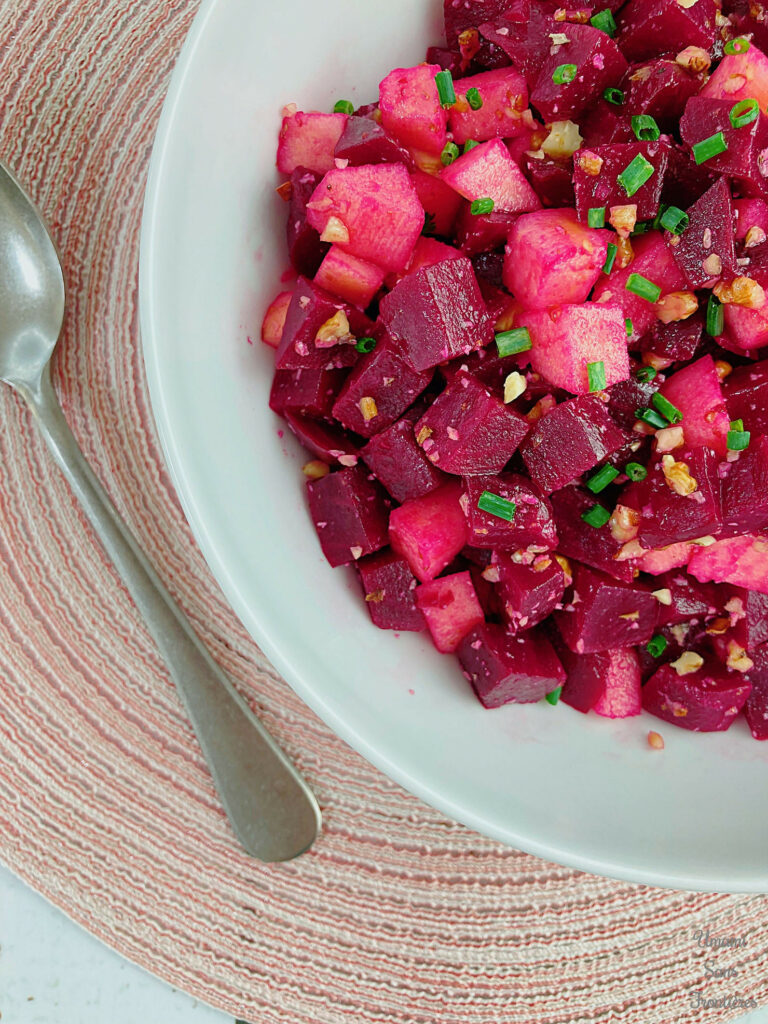 Beet and apple salad