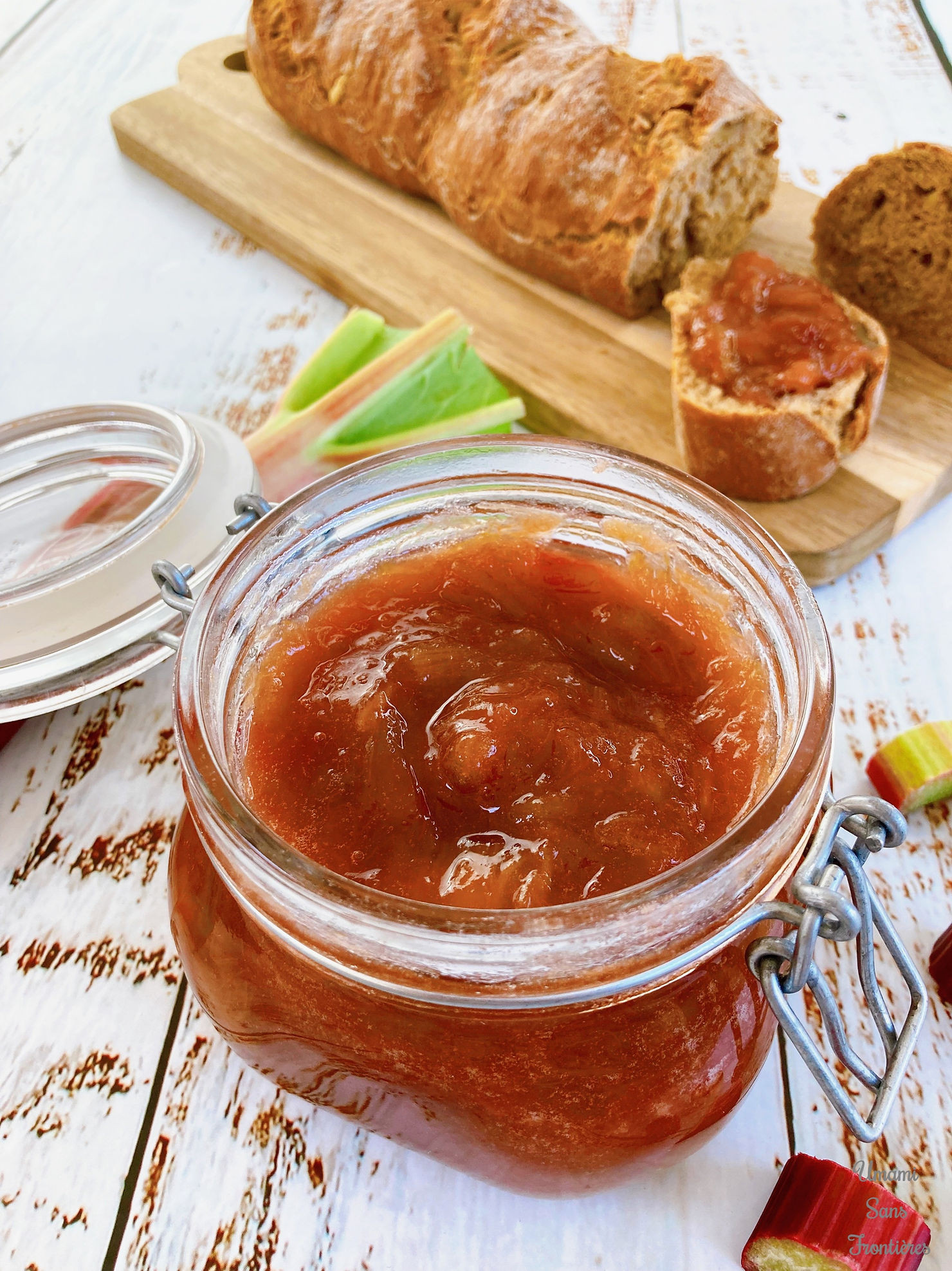 Rhubarb jam - Confiture de rhubarb