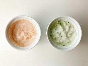 Yogurt sauce in a bowl