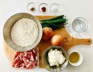 Authentic Flammkuchen – Easy German-Style Pizza 🍕 ingredients