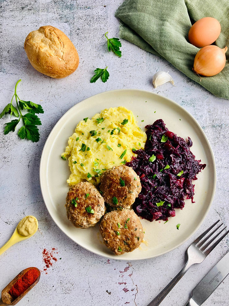 German-style hamburger steak – Frikadellen