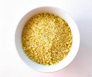 bulgur wheat in a bowl