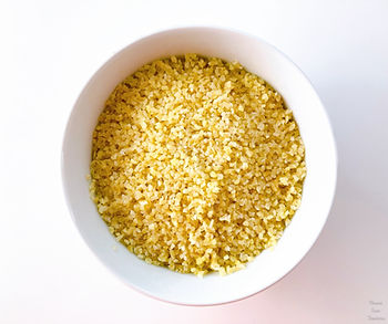 bulgur wheat in a bowl