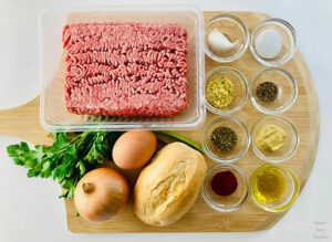 German-style hamburger steak – Frikadellen 🇩🇪 ingredients