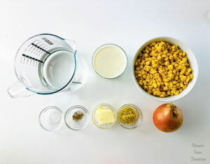🌽Easy Corn Cream Soup with Canned Corn ingredients