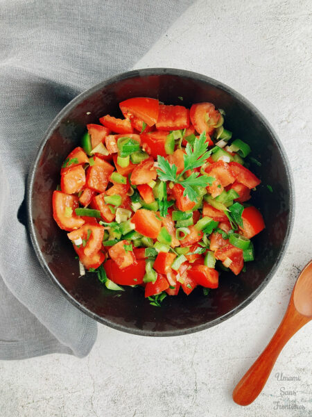 Fresh Moroccan Tomato and Pepper Salad 🍅 🫑