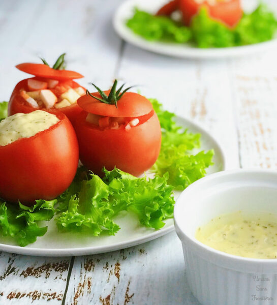 Tomato Salad with Crab Sticks 🍅 French-Inspired and Flavorful