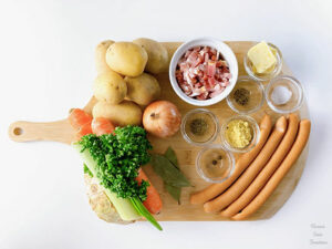 Berlin-Style Potato Soup : German Comfort Food ingredients