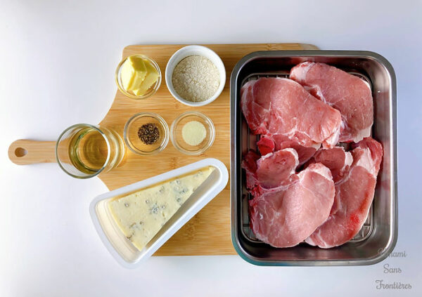 Quick and Easy Pork Scaloppine in Gorgonzola Cream Sauce ingredients