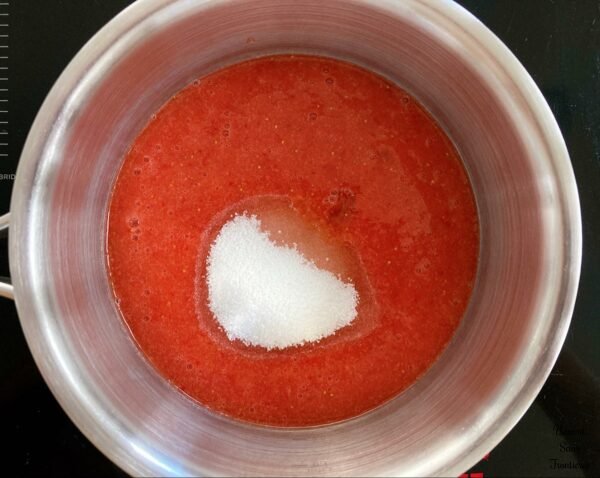 make strawberry pure step 4