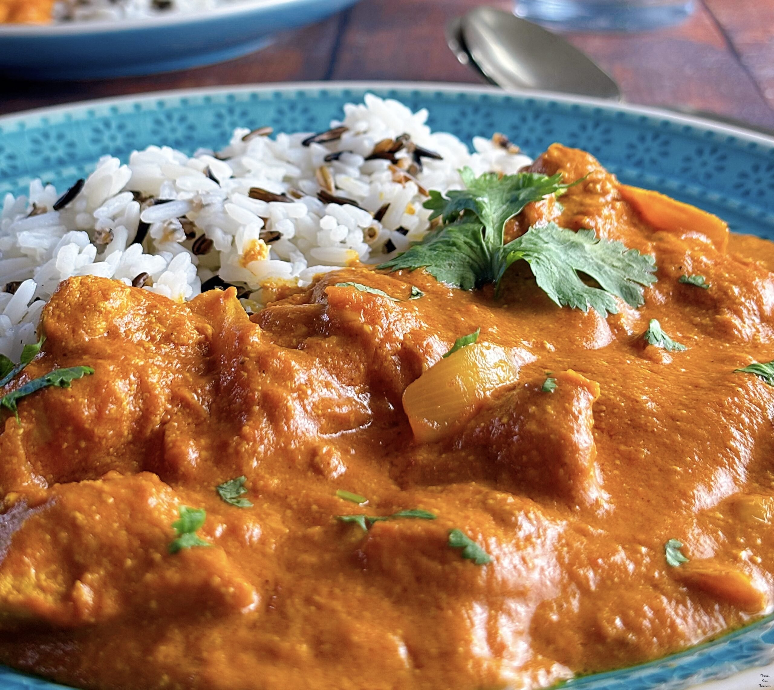 Butter chicken curry butter chicken curry coriander wild rice