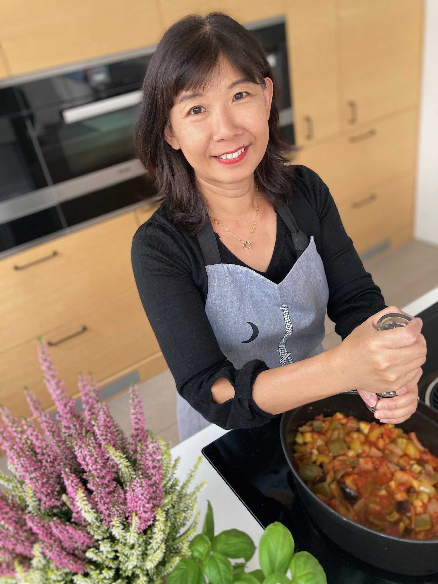 Atsuko cooking