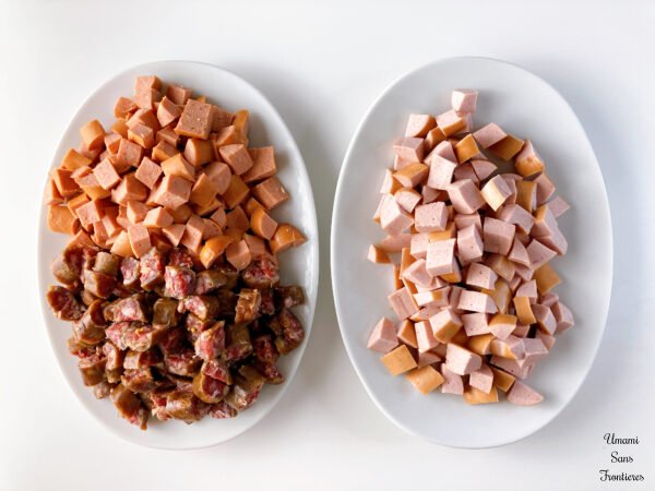 Solyanka cut sausages
