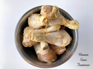 Karaage marinated drum chickens