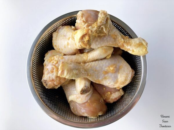 Karaage marinated drum chickens