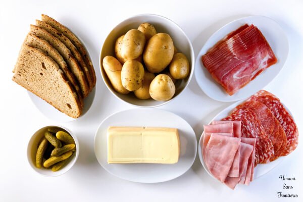 Raclette ingredients
