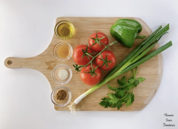 Fresh Moroccan Tomato and Pepper Salad 🍅 🫑 ingredients