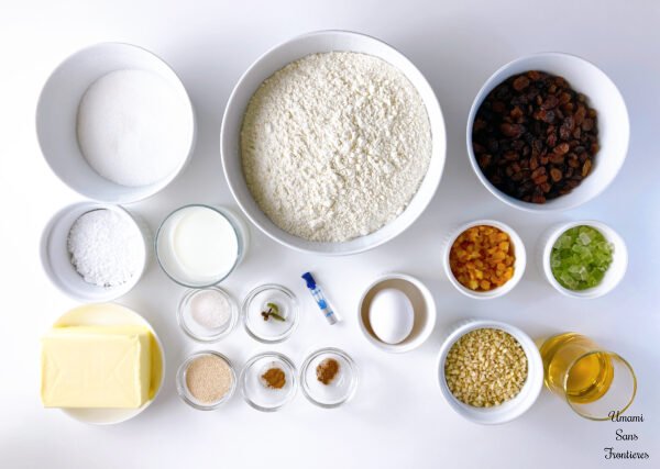 Stollen – German Christmas Cake ingredients