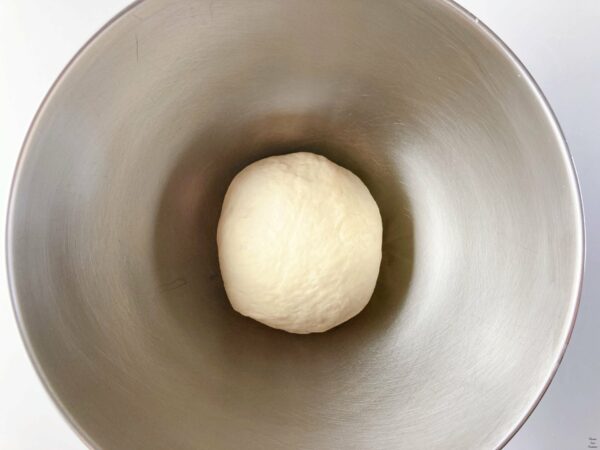 Pizza Quattro Formaggi pizza dough in a bowl