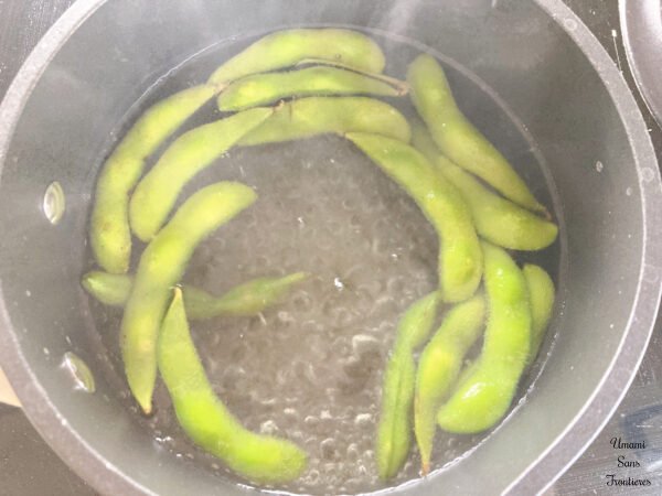 Edamame hot water