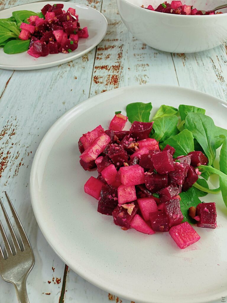Fresh, Colourful Beet and Apple salad