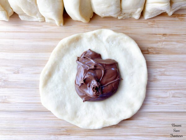 Nutella on the dough
