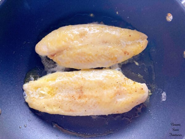 Fish fillets browned sautéed