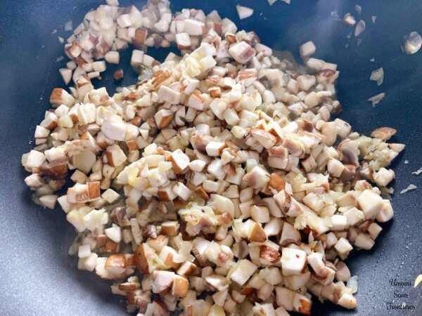 mushroom onion garlic