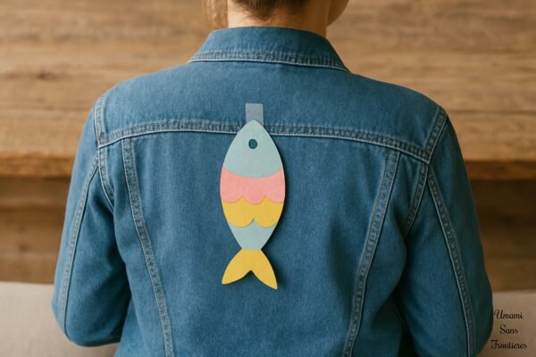 paper fish on the back