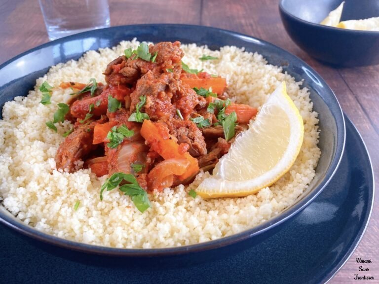 Lamb Moroccan Stew couscous lemon