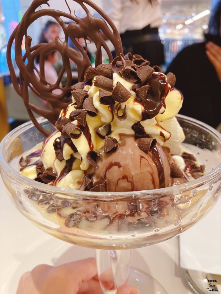 Chocolate ice parfait