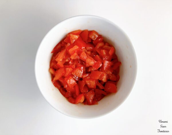Tomatoes and dressing