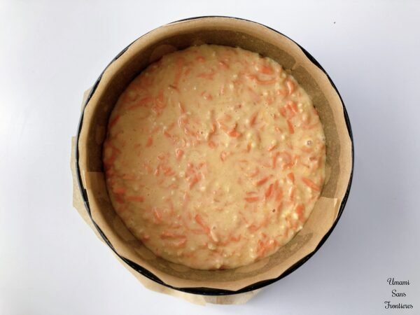 the batter in the pan