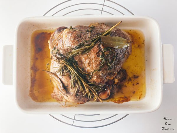 grilled lamb meat white wine