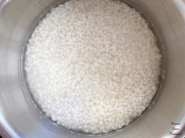 Rice dash water sake