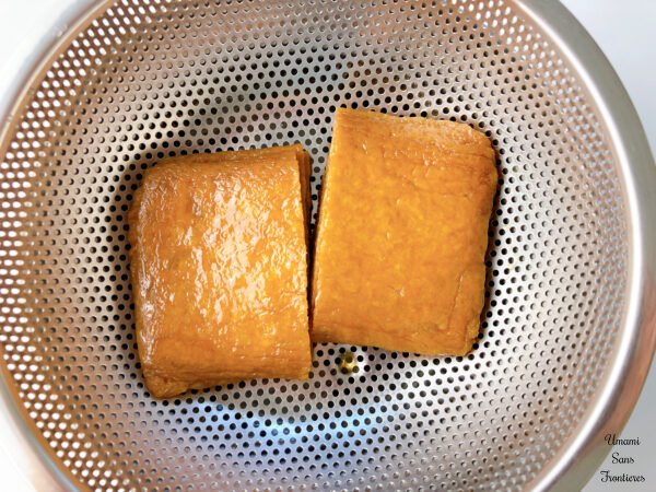 Inari age in colander 