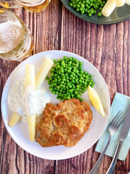 German Schnitzel with Traditional Sides 🥩