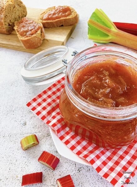 Rhubarb jam bread