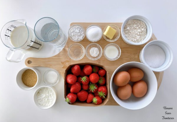German Strawberry Cake – Erdbeerkuchen🍓 ingredients