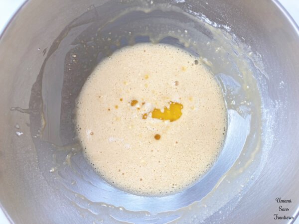 eggs sugar flour baking powder butter