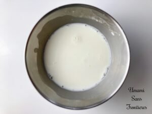 Milk and cornstarch