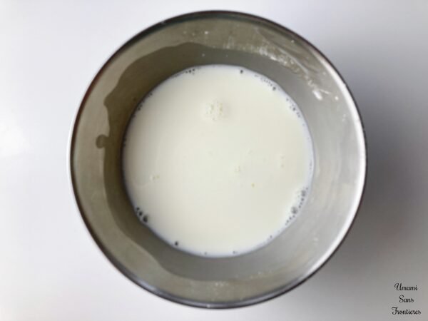 Milk and cornstarch