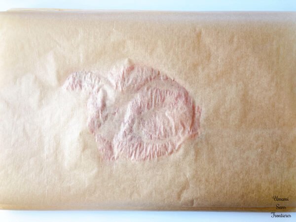 pork covered by paper