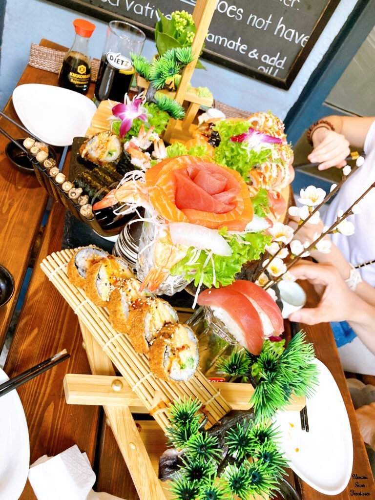 Sushi ship in Sushi restaurant Berlin
