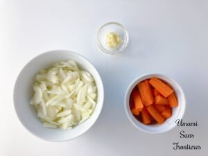 Onion carrot garlic