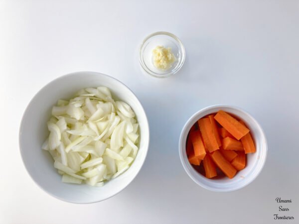 Onion carrot garlic