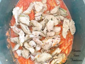 added tomatoes wine lamb