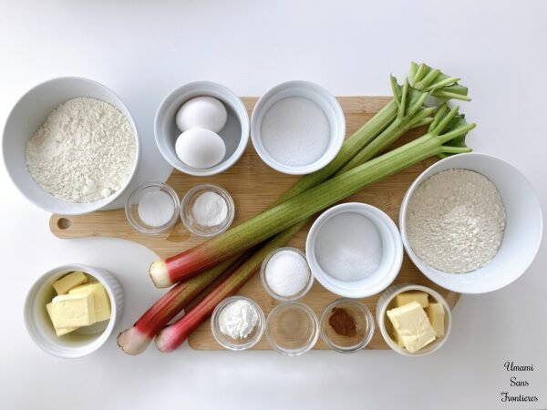 German-Style Rhubarb Crumble Cake (Streuselkuchen) 🍰 ingredients