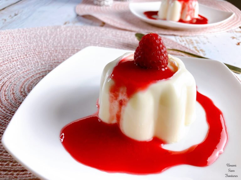 Panna Cotta with berry sauce